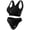 Black, variant on Womens Sports Bra And Boy Shorts Sets Bra Stretch Non Steel Ring Push Up Sports Bra with Seamless Boxer Briefs Plus Size Workout Yoga 2 Pieces Set