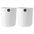 thumbnail image 2 of PP Material Trash Can with Round Hole Design for Home Use White Large Capacity 2Pcs, 2 of 5