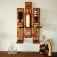 thumbnail image 3 of Personalized Wall-Mounted Dual Tap with Shelf Whiskey Dispenser – Handmade Pine Wood Liquor Pourer Home Bar Gift, 3 of 14