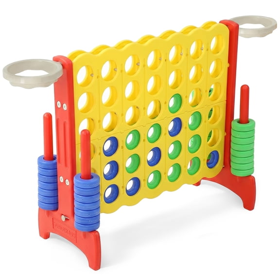 SDADI Giant 33 Inch 4-In-A-Row Game and Basketball Activity Floor Game