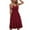 Wine, variant on BLVB Casual Dresses for Women Sleeveless Summer Beach Party Dress V Neck A Line Spaghetti Strap Sundresses