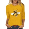 thumbnail image 3 of Xucatan Bee Kind Women's T-Shirt: Cute Bee Graphic Shirt - Funny Inspirational Casual Tee Gift, 3 of 5