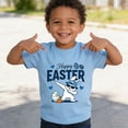 thumbnail image 2 of DDSOL Toddler Boys Shirt Easter Day Bunny Graphic Short Sleeves Cotton Tee Blue 4T, 2 of 7