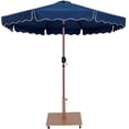 thumbnail image 3 of Meridian Furniture Amalfi Navy Polyester Patio Umbrella with Base Set, 3 of 19