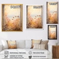 thumbnail image 4 of Designart "Vintage View of Floral Meadow through Windows IV" Landscapes Framed Wall Art - Traditional Yellow Meadow Entryway Framed Wall Art, 4 of 6