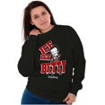 thumbnail image 3 of Betty Boop Hockey Ice Ice Baby Women Crewneck Sweatshirt Brisco Brands S, 3 of 5