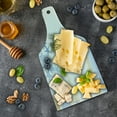 thumbnail image 5 of Starfish Cutting Board, Wavy Stripes in the Ocean Inspired Design Starfishes Sky Aquatic Sea Life Theme, Tempered Glass Cutting and Serving Board, Wine Bottle Shape, Multicolor, by Ambesonne, 5 of 5