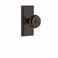 thumbnail image 2 of Grandeur 825254 Carre Solid Brass Rose Privacy Door Knob Set - Brass, 2 of 6