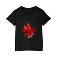 thumbnail image 2 of Levmjia Womens Tops Short Sleeve Tshirt Cotton Round Neck Cute Maple Leaves Print Summer Casual Playwear Multi Color Options Limited Stock, 2 of 9