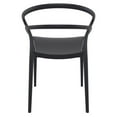 thumbnail image 4 of Luxury Commercial Living 32.25" Black Outdoor Patio Round Dining Chair, 4 of 7