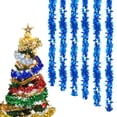 thumbnail image 1 of 6 Coronas De Navidad Guirnalda Guirnalda Corona De Navidad Roja Decoración Navideña Brillante Corona De Árbol De Navidad,Azul, 1 of 4
