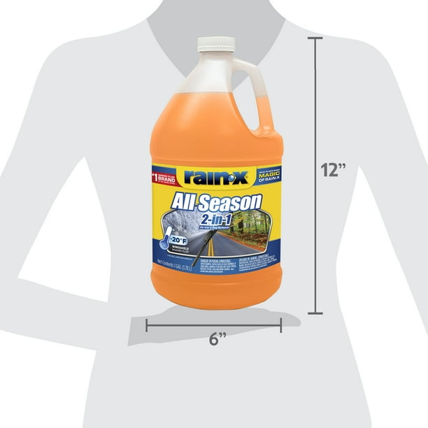 Rain-X Automotive All-Season Windshield Washer Fluid for Car Auto