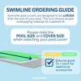 thumbnail image 2 of Swimline Hydrotools Super Guard Winter Cover for 12 x 24 Ft Above Ground Rectangle Pools, 2 of 7