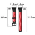 thumbnail image 3 of Compatible for Huawei Band 6/ Honor Band 6 TPU Waterproof Watch Belt Strap Double Color Replacement Strap, 3 of 8