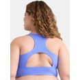 thumbnail image 2 of Athletic Works Women's Plus ButterCore Ruched Sports Bra, Sizes 1X-4X, 2 of 3