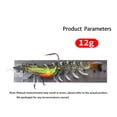 thumbnail image 3 of 3 Pack Of Lead Shrimp Soft Bait,12G Luminous Shrimp Fake Bait,Curly Mouthed Shrimp With Hook Bait, Super Soft,Vivid And Interesting Shrimp Bait,For Anglers To Use ﻿, 3 of 8