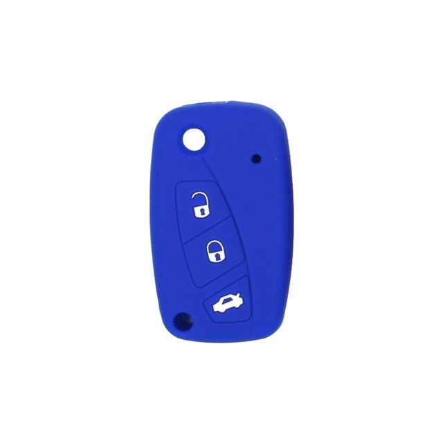 Scienceny Funda de silicona para llave de coche, funda para llaves de vehículo, Protector antiarañazos, accesorios de actualización Automoción decorativa y accesorios Azul oscuro