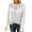 White, variant on Herrnalise Women's Knitted Crop Tops Women Summer Fashion Casual Loose Full-Sleeve Solid Lace Patchwork Round Neck Blouse Knitted Sweater Pullover Jumper Sweaters