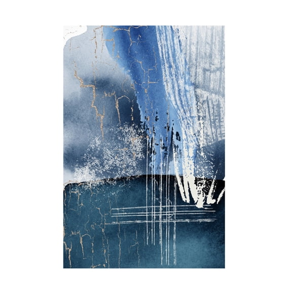 Trademark Fine Art Sally Ann Moss Blue Lagoon 2 Canvas Wall Art
