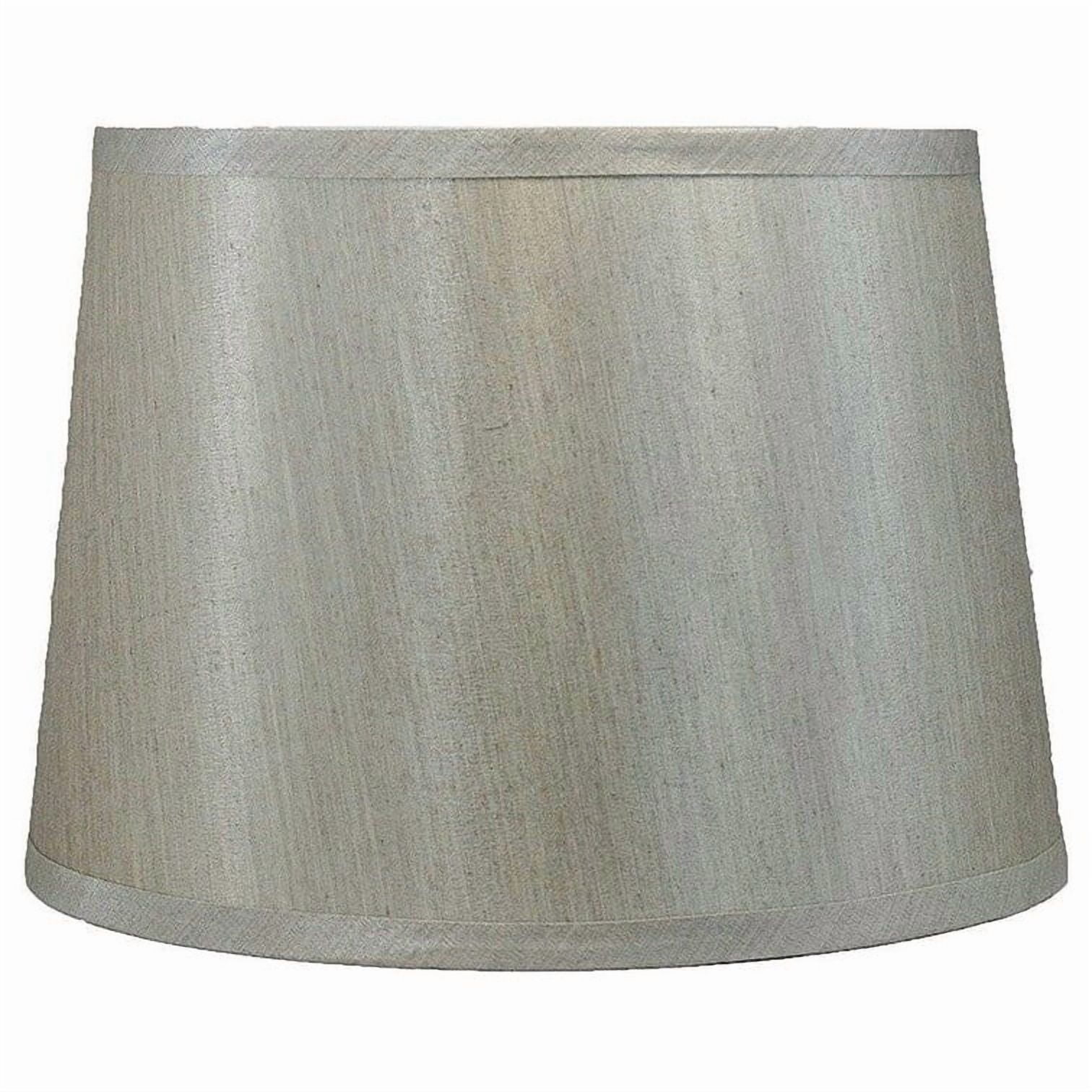 Urbanest French Drum Faux Silk Lamp Shade, 10x12x8.5", Eggshell
