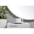 thumbnail image 3 of Elegant Decor MR4031GR 24 in. Metal Frame Round Mirror, Grey, 3 of 4