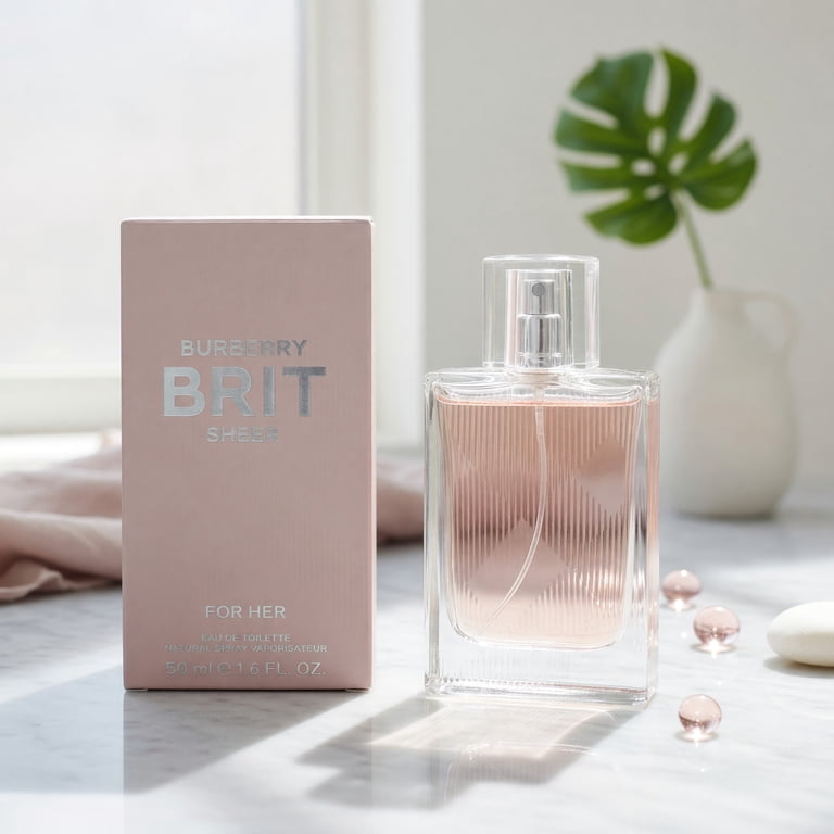 Burberry Brit Sheer Eau De Toilette Spray, Floral-Fruity Perfume