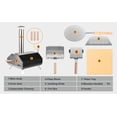 thumbnail image 5 of HiMombo Dual Fuel Outdoor Pizza Oven, Stainless Steel Portable, 5 of 12