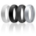 thumbnail image 1 of Anillo de boda liso de silicona de 6 mm de ROQ para hombre - Anillo de 14 mm, 1 of 1