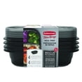 thumbnail image 1 of Juego Herméticos para Alimentos 4 PZ C/Tapa Plástico Rubbermaid 2127152, 1 of 3