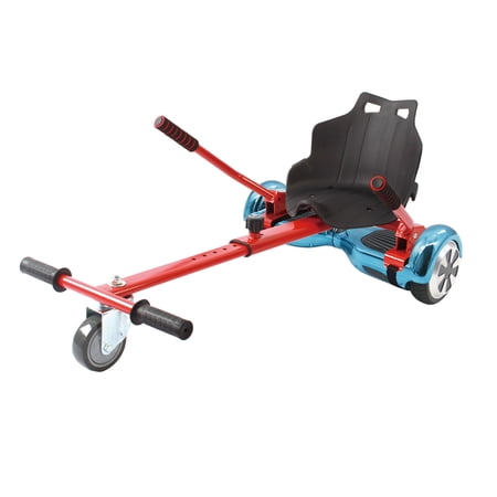 Blue Chrome Hoverboard & Wireless Speaker And Red Hovercart - UL 2272