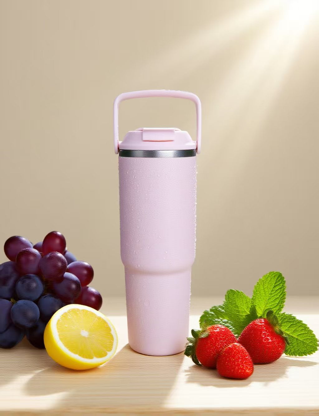MAINSTAYS 30oz acier inoxydable TUMBLER rose