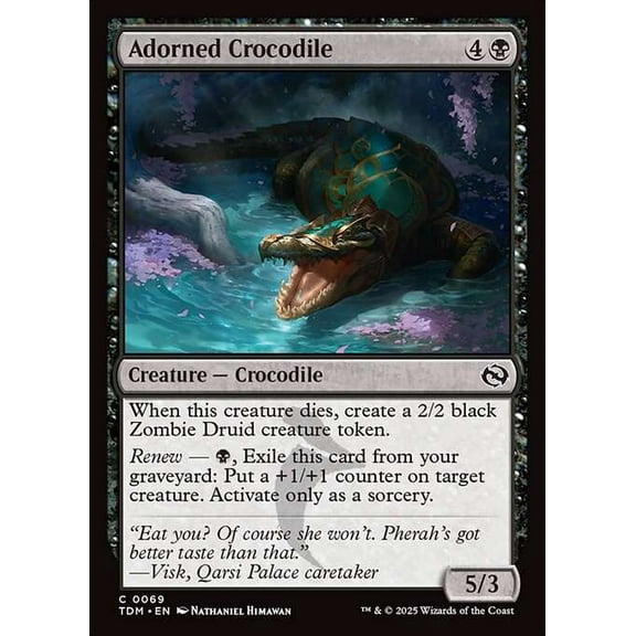 MtG Tarkir: Dragonstorm Common Adorned Crocodile #69
