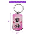 thumbnail image 5 of Faith Love Hope Labrador Retriever Breast Cancer Awareness Survivor Stainless Steel Keychain Lab Dog Lover Gifts Collar Charm Tag Keyring - 02017, 5 of 5