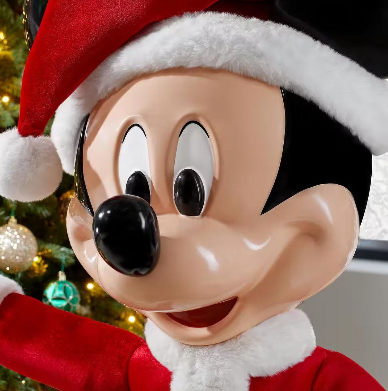 Disney's 4ft Santa Mickey Mouse Animated Indoor Holiday