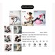 thumbnail image 2 of Yoga Socks Open Toe Non-Slip Grips and Straps for Pilates, Ballet, Hot Yoga, Women's FitnessS34-36, 2 of 3
