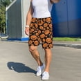 thumbnail image 6 of Naloa Halloween Pumpkins Men's Short Pajama Pants, Pj Shorts, Lounge Comfort Shorts-Small, 6 of 6