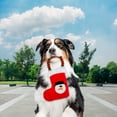thumbnail image 3 of Juguete Para Perro Mordedera Bota Navideña Chillona Nieve Importadora La Merced Tela Suave Relleno Delcron, 3 of 3