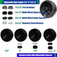 thumbnail image 4 of 11x4-5" Lawn Mower Tires on Wheel, Flat Free Solid Smooth Tread Zero Turn & Garden Tractor Mowers Tire Assembly, 3/4" or 5/8" Bushing, 3.4"-4"-4.5-5" Centered Hub, 2 Pack, 4 of 6