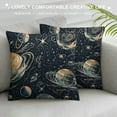 thumbnail image 3 of Creowell Space with Different Planets Across，Pillow Covers Decorative Cushion Cover Throw Printed Pillow Case，Multicolour, 3 of 5