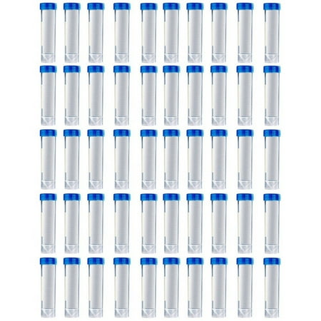 

50PCS 50Ml Graduated Centrifuge Tubes Laboratory Cryovials Blue Screw Cap Centrifuge Tubes for Analysis