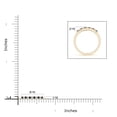 thumbnail image 5 of Angara Natural 0.12 Ct. Blue Sapphire with Diamond Non Eternity Wedding Band in 14K Yellow Gold for Women (Ring Size: 12), 5 of 10