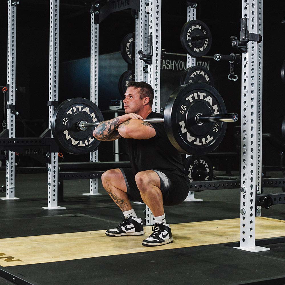 Titan Fitness Performance Series 20 KG Olympic Bar, 700 LB Capacity, 28mm Shaft, Chrome Finish