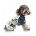 thumbnail image 4 of Pet Dogs Soft Cotton Pajamas Pjs Cartoon Homewear Puppy Apparel Jumpsuit Cotton Romper Sleepwear, 4 of 7