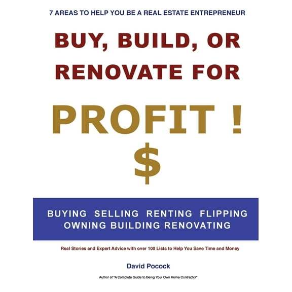 Buy, Build or Renovate For Profit, (Paperback)