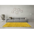 thumbnail image 3 of Ahgly Company Indoor Square Persian Yellow Traditional Area Rugs, 3' Square, 3 of 4