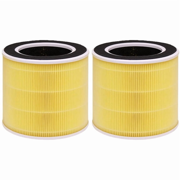 2 Pac RP-AP088 Replacement Filter Compatible with RENPHO RP-AP088W RP-AP088B Air Purifier, 5-Stage H13 True HEPA Actived Carbon Filter