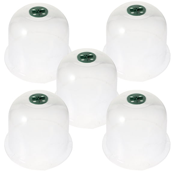 5 Pcs Clear Outdoor Plant Insulation Cover Mini Greenhouse for Plants Park