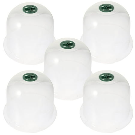 Worgeous Transparent Plastic Plant Dome for Protective Use with Durable PET Material 5pcs Set Worgeous Transparent Plastic Plant Dome for Protective Use with Durable PET Material 5pcs Set