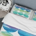 thumbnail image 4 of Designart 'Circle Abstract Blue Colorfields III' Geometric Duvet Cover Set, 4 of 4
