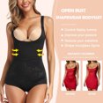 thumbnail image 4 of VASLANDA Womens Open Bust Shapewear Bodysuit Tummy Control Shaping Bodysuit Full Body Shaper Slimmer Briefer, 4 of 6
